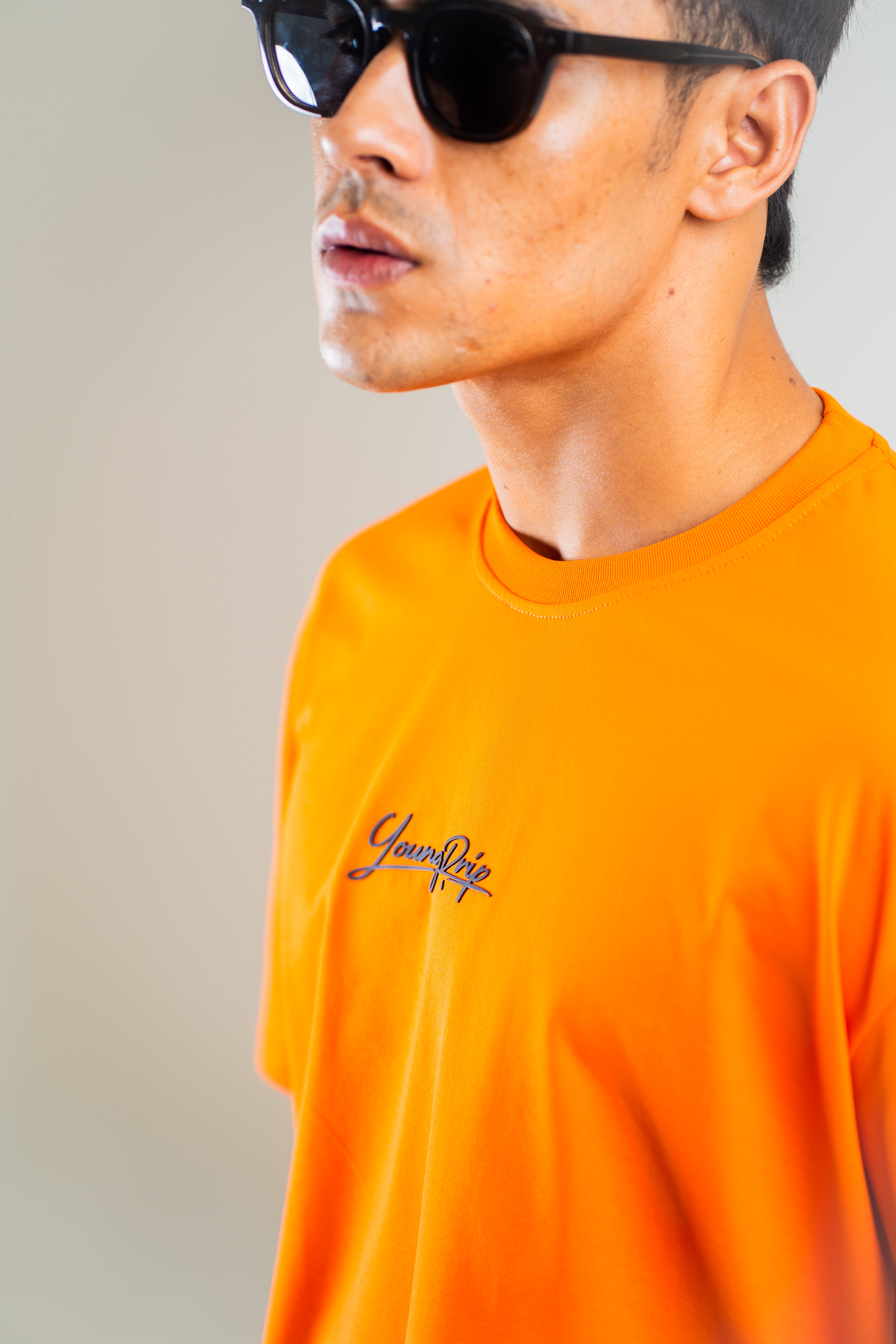 Animal Instinct Orange Oversized Tee