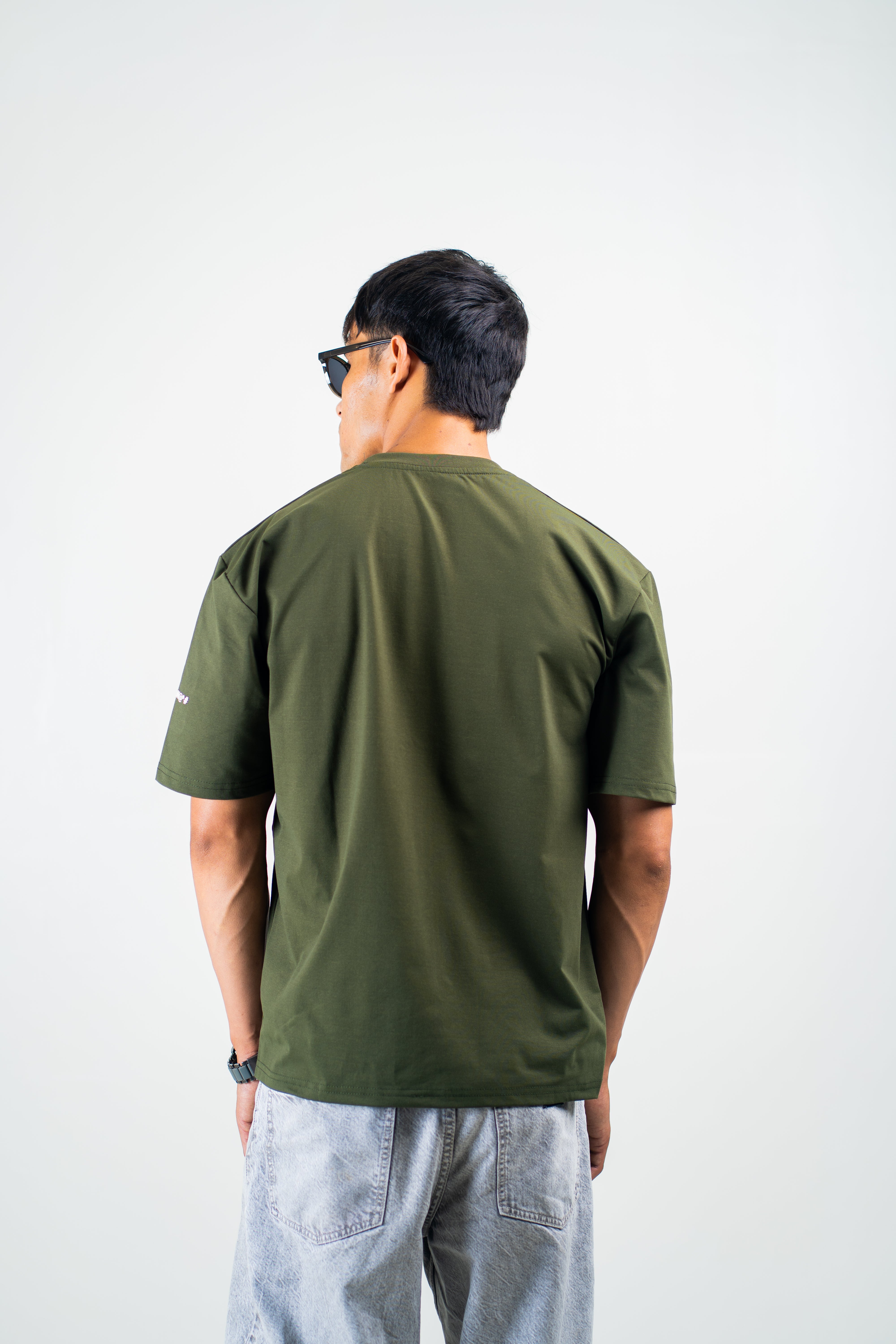 Keep Going Olive Oversized Tee