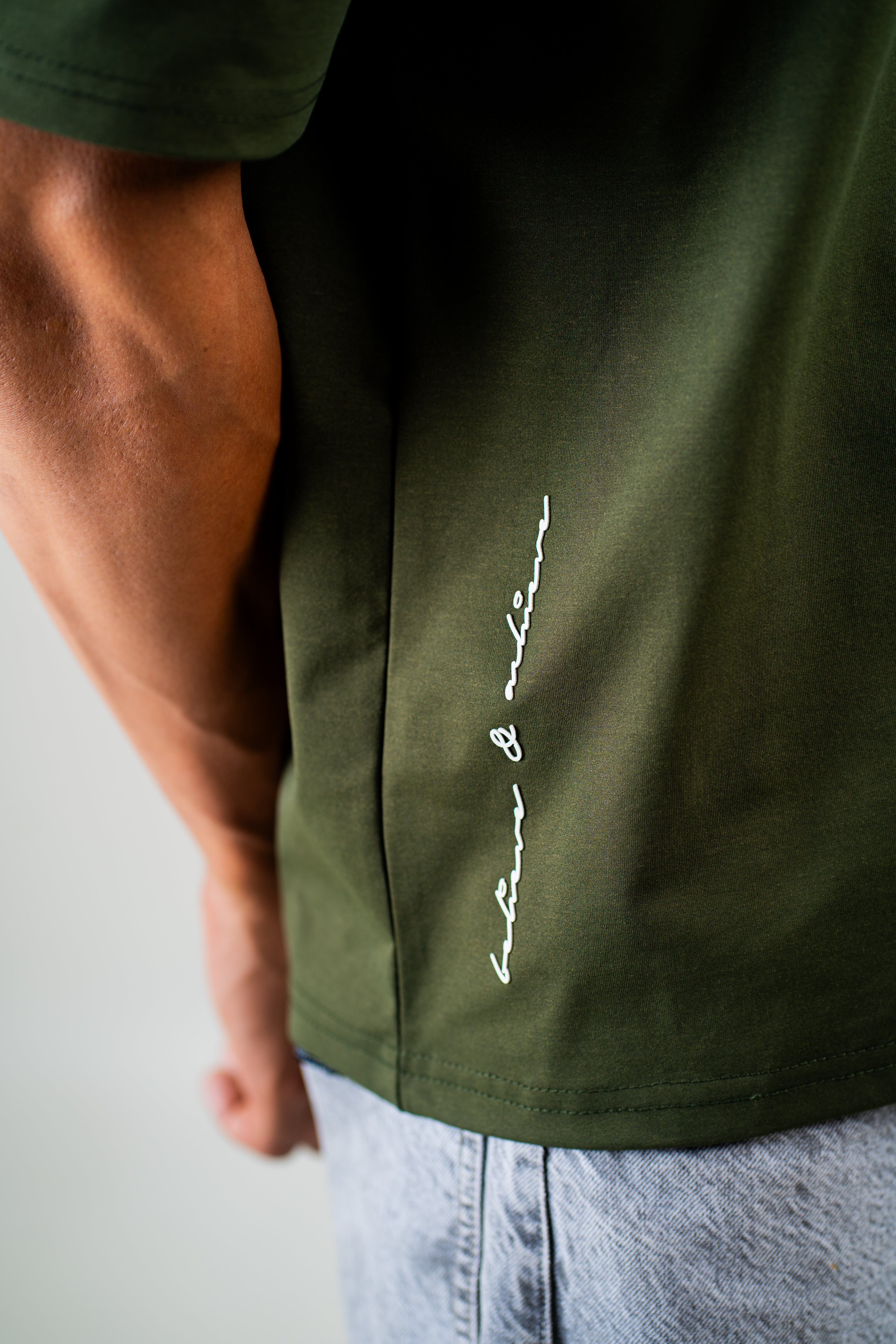 Keep Going Olive Oversized Tee