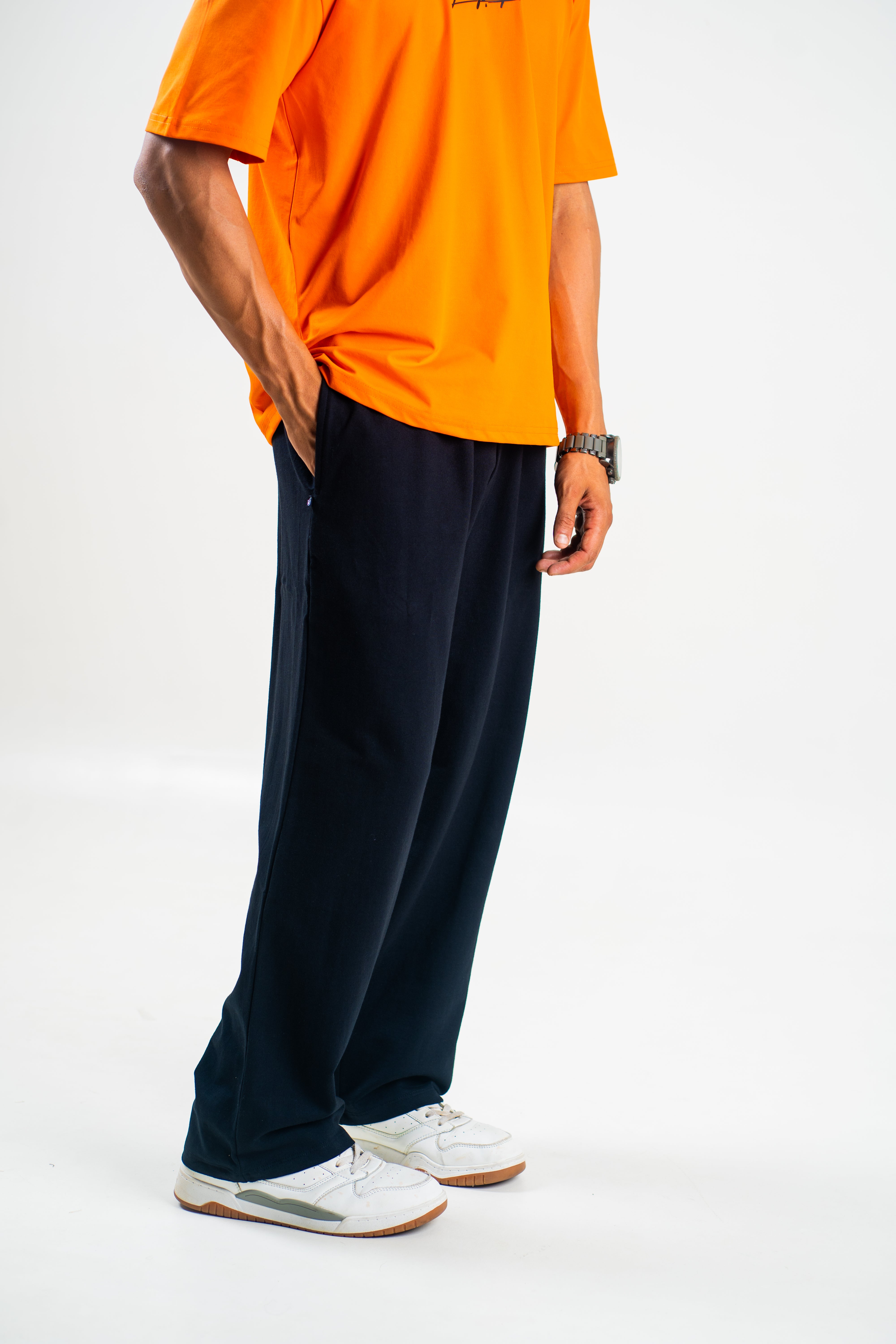 Onyx Black French Terry Joggers
