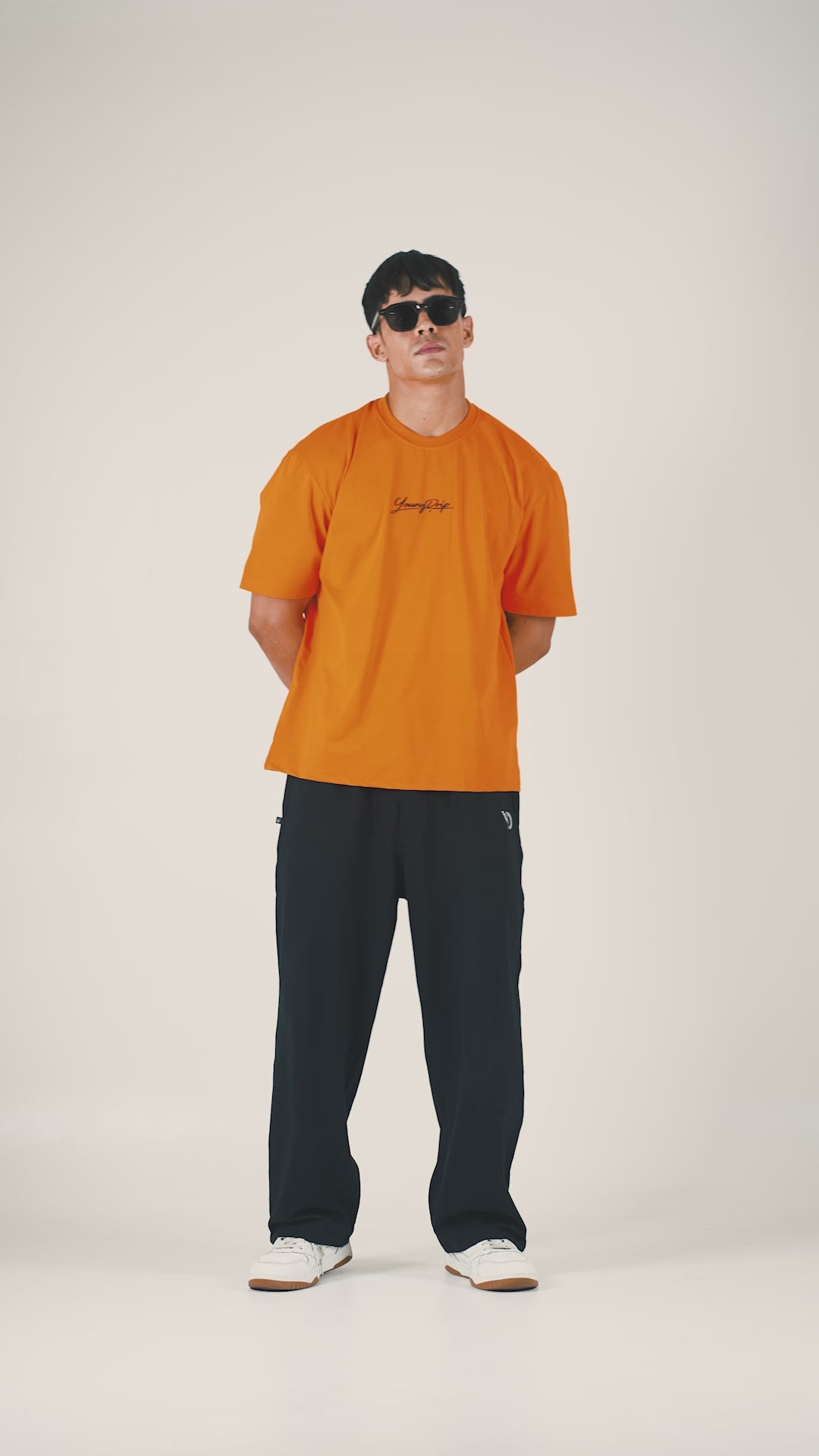 Animal Instinct Orange Oversized Tee
