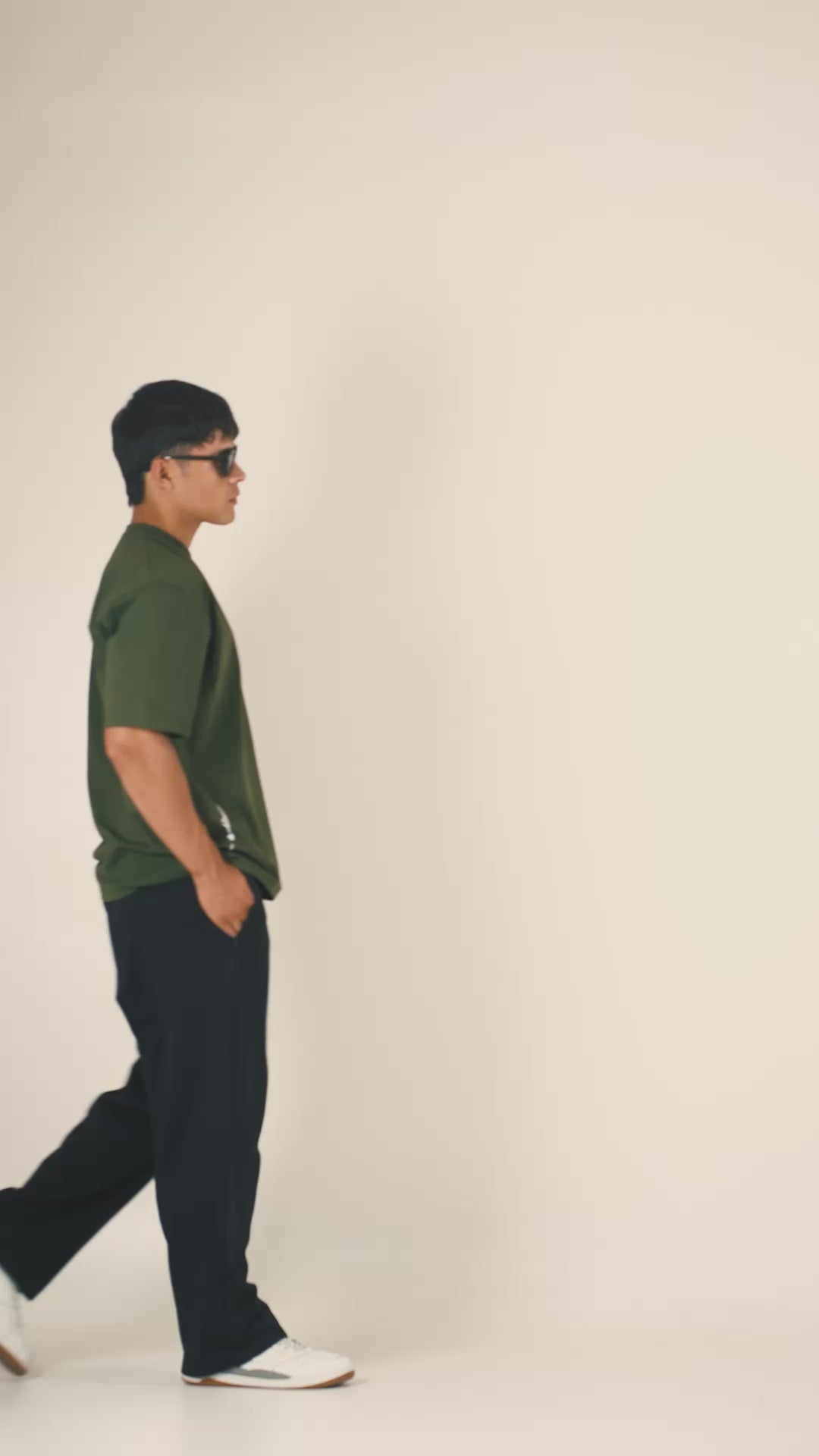 Keep Going Olive Oversized Tee